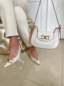 Menbur 23900 Sling Back Shoe Cream