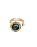 Newbridge Ring With Montana Coloured Stone R1035G