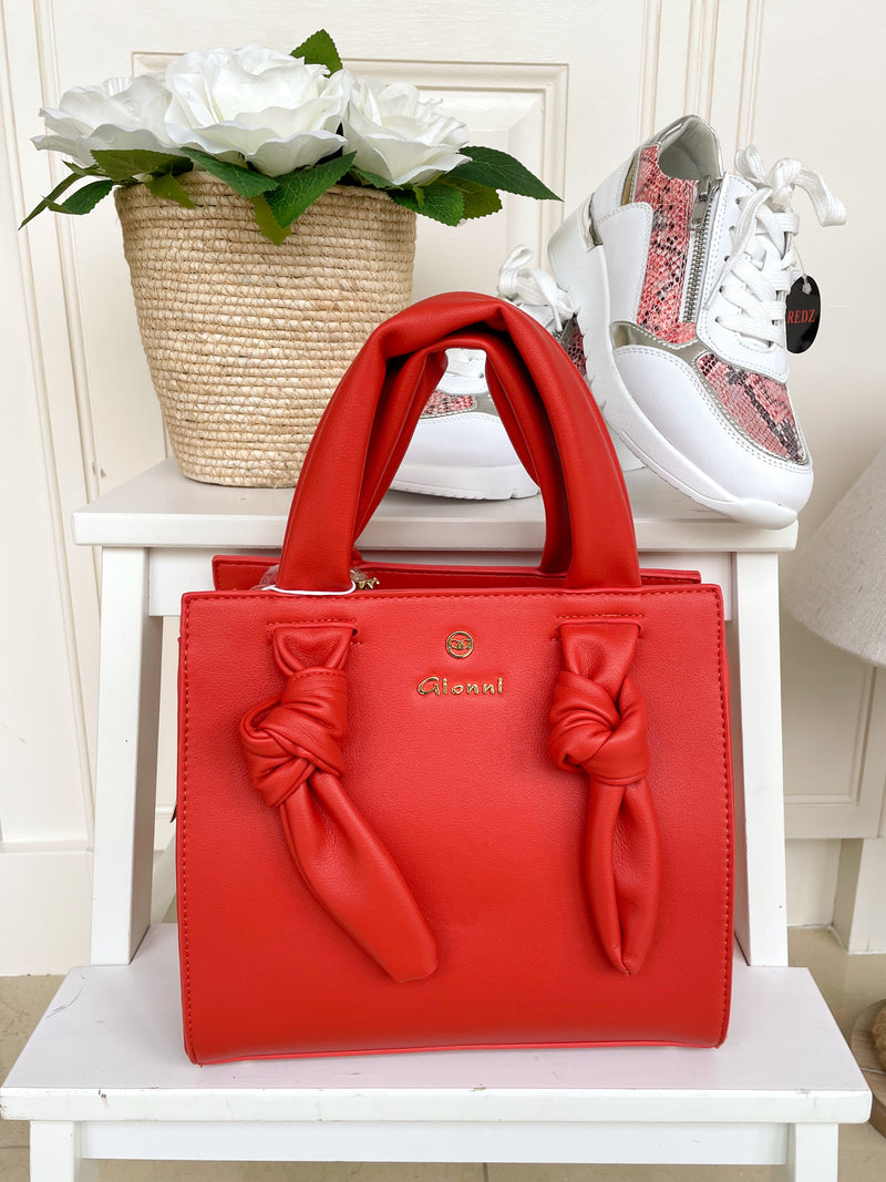 Gionni Manju Knotted Handle Bag 11G2522 - Orange
