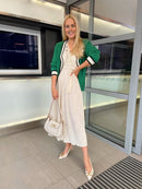 Menbur 23900 Sling Back Shoe Cream