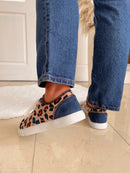 Redz Rainbow Animal Print Trainer - Beige Multi M15186-4