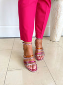 Una Healy “I Found Love" Techno Blitz Heeled Sandals