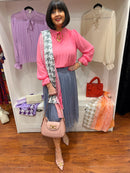 Erica Pleated Blouse Pink