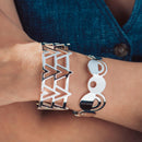 Newbridge Sonata Triangular Bangle Silver Plated LB502