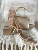 Menbur Crystal Sandals - Gold 23692