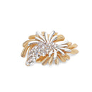 Newbridge Two Tone Brooch with Crystal Honey Stones B8427