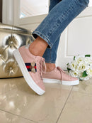 Redz Bee Stripe Trainer - Rose Pink 97285-1