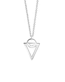 Newbridge Sonata Triangular Pendant Silver Plated P1636