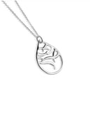 Newbridge Lir Teardrop Pendant Silver Plated P1628