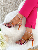 Una Healy “I Found Love" Techno Blitz Heeled Sandals