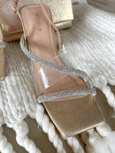 Menbur Crystal Sandals - Gold 23692