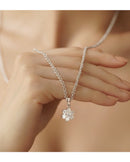 Newbridge Daisy Crystal Pendant - Silver JC201C