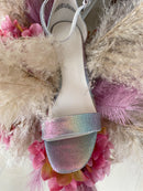 Marco Tozzi Metallic Rainbow Iridescent Sandal 2-28336