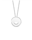 Newbridge Sonata Circular Pendant Silver Plated P1634