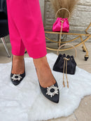 Una Healy "Dancing Queen" Diamante Stiletto’s - Vinyl Jewel