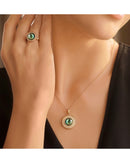 Newbridge Ring With Montana Coloured Stone R1035G