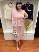 Sorento “Kilmare” Diamante Bow Barely There Sandals - Fuchsia Pink