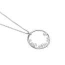 Newbridge Circular Pendant Clear Stones  P1140